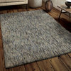 Palmetto Living by Orian Next Generation Solid Area Rug, Blue, 5'3"x7'6"