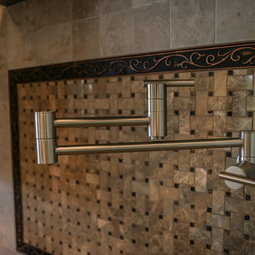 Traditional style cabinetry throughout the house