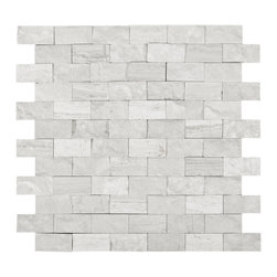 Valentino White Mixed Brick Marble Mosaic - Mosaic Tile