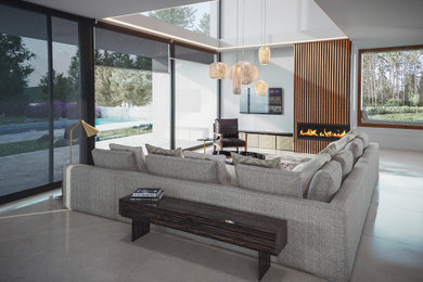 Home design - contemporary home design idea in Other