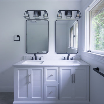 Fresh, Modern Vanity, Fixtures and Mirrors