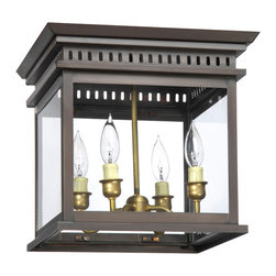 Flush Mounted Lantern, Bronze Lighting - Kitchen Island Lighting