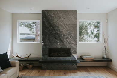 Trendy living room photo in Other