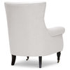 Baxton Studio Osmaston Beige Linen Modern Accent Chair