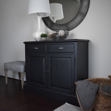 "Edgy" & Monochromatic Living Spaces- Manassas, VA