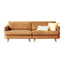 Corduroy-Ginger Large Four-Seater Sofa 106.3x35.4x32.7 Inch