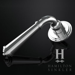 DOOR LEVER WITH ROSETTE - Door Hardware