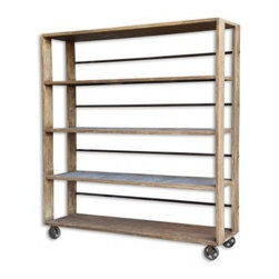 Salvaged Wood Bookcase - Bookcases