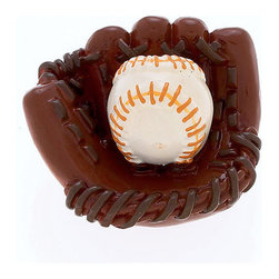 Jvj Hardware Novelty Collection Baseball Glove With Ball Knob - Cabinet And Drawer Knobs
