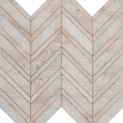 White Quarry Chevron - Tile