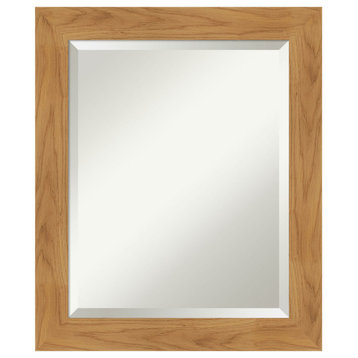 Carlisle Blonde Beveled Wood Wall Mirror 20 x 24 in.