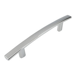Cosmas - Cosmas 2363-4CH Polished Chrome 4&rdquo; CTC Subtle Arch Cabinet Pull [5-PACK] - Cabinet And Drawer Handle Pulls