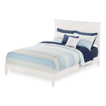 Atlantic Furniture Nantucket Full Panel Platform Bed in White