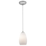 ACCESS LIGHTING - ACCESS LIGHTING 28012-4C-BS/OPL 1-Light Pendant Brushed Steel - ACCESS LIGHTING 28012-4C-BS/OPL 1-Light Pendant Brushed SteelFixture Finish: Brushed SteelFixture Material: MetalShade Material: GlassFixture Dimension(in): 9"(H)Fixture Overhead Height(in): 11-150"Shade Dimension(in): 9"(H) x 5"(Dia)Canopy Dimension(in): 1.25"(H)Diffuser: Opal (OPL)Bulb: (1)10W SSL Dedicated LED(Included), DimmableVoltage: 120vKelvin: 3000Total Nominal Lumens: 800LmLumens per Watt: 80Lm/wCertification and Compliance: UL (US/Canada) ListedEnvironmental Location: DryLocation: Ceiling