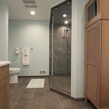 Cool Blue Transitional Bath - Troy, MI