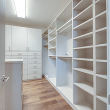 bathroom, closets