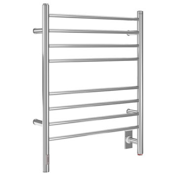 Ancona Prestige 8-Bar Polished Stainless Steel Towel Warmer With On-Board Timer