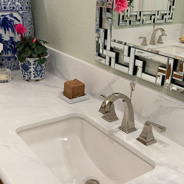 8" SPREAD FAUCET IN POLISHED NICKEL FINISH