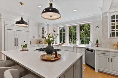 Elegant kitchen photo in Portland