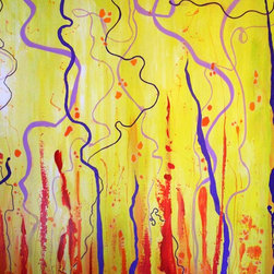 Insouciance - 120 x 120 cm - Tableau d'Art