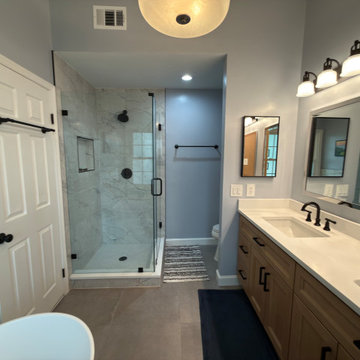 Traditional Master Bathroom Remodel in Falls Church, VA