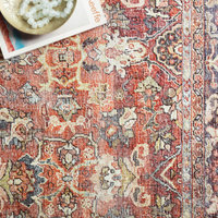 Spice, Marine Printed Polyester Layla Area Rug by Loloi II, 5'x7'6"