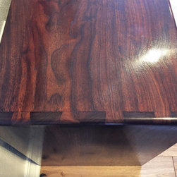 Walnut Bench and Coat Rack Matched Set - Hall Trees