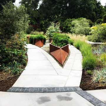 Concrete driveway and walkways