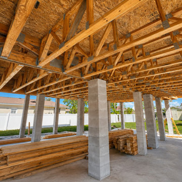 Three-Story Custom Home — Phase 1 of Phase 3: 2nd-Floor Structural Framing