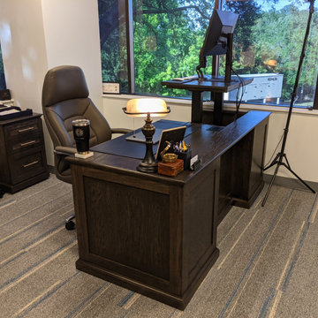 Custom Adjustable Sit & Stand Desk for Home & Office
