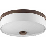 Progress - Progress P3610-2030K9 Weaver - 10" 17W 1 LED Flush Mount - One-light LED flush mount combines a linen drum shade with a linen glass diffuser. 120V AC replaceable LED module, 1,211 lumens, 3000K color temperature and 90+ CRI.  One-light LED flush mount combines a linen drum shade with a linen glass diffuser. 120V AC replaceable LED module, 1,211 lumens,71.2 lumens/watt. 3000K color temperature, 90+ CRI and ENERGY STAR. Shade Included: TRUEColor Temperature: 3000Lumens: 1211CRI: 90Warranty: 5 Years WarrantyRated Life: 60000 Hours* Number of Bulbs: 1*Wattage: 17W* BulbType: LED* Bulb Included: Yes