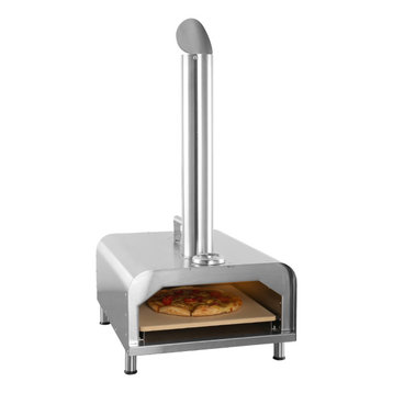 32" Stainless Steel Wood Fired Outdoor Pizza Oven
