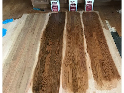 Early American Stain On Red Oak Floors Minwax Stain On Red Oak Floors And Douglas Fir Match