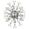 Victor 19" Crystal Starburst Wall Sconce, Chrome