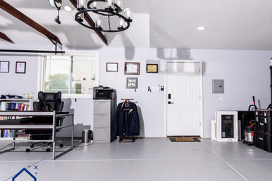 Inspiration for a contemporary garage remodel in Chicago