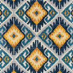 United Weavers - United Weavers Abigail Tinley Midnight Blue 10x13 Rug 9'8x13'2 - United Weavers Abigail Tinley Midnight Blue 10x13 Rug 9'8 x 13'2Create a playful style in your living space with this abstract and contemporary rug. This geometric designed area rug contains a diamond shape pattern using tones of midnight blue and golden yellow. This will be a piece that will not go unnoticed within your interior design. Along with a designer look and feel, this exquisite rug is meant for durability with a cotton backing and is stain-resistant for your lifestyle needs.