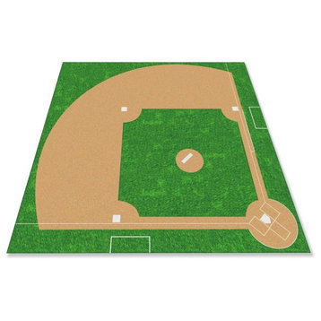 Baseball Field Rug