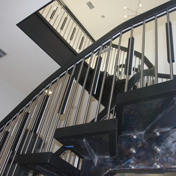 LED Balusters - Raw Metal Stringer