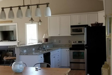 Beach style kitchen photo in Other