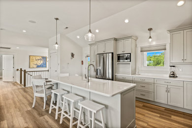 Kitchen - coastal kitchen idea in Other