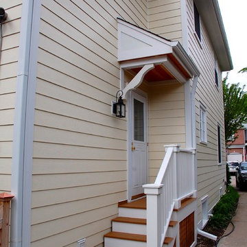 Colonial Wilmette, IL Exterior Remodel Marvin Ultimate Windows & Hardie Siding