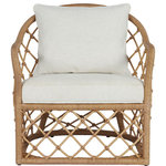 Universal Furniture - Universal Furniture Getaway Coastal Living Miramar Accent Chair - The Miramar Accent Chair features a comfy upholstered seat cradled by an earthy natural rattan body, promising coastal flair and ultimate relaxation.