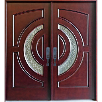 Forever Doors, Exterior Front Entry Composite Double Door AR10B-DB 60"x80" Both