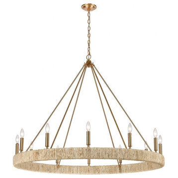12 Light Chandelier in Transitional Style - 40 Inches tall and 48 inches wide
