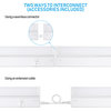 4 Pack 12" 3CCT Swivel LED Under Cabinet Light, Dimmableand Linkable