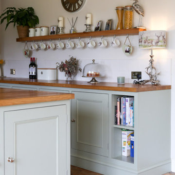 Classic shaker-style open plan kitchen
