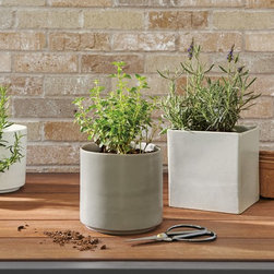 Shore Round & Square Planters - Indoor Pots And Planters