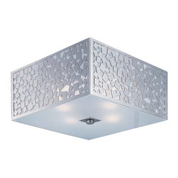 Maxim Lighting Matrix 4-Light Flush Mount in Satin Nickel - Products
