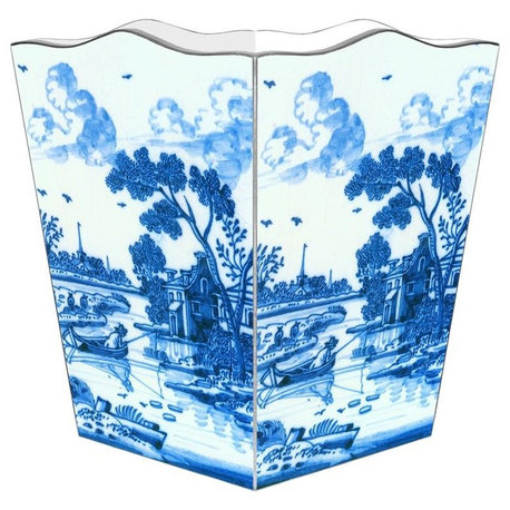 Delft Landscape Wastepaper Basket