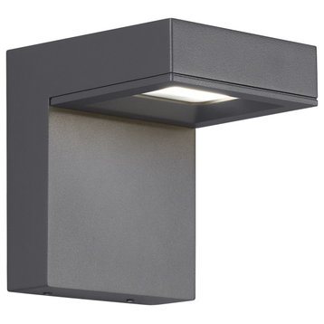 Taag 10" Outdoor Wall Sconce, Charcoal